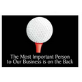 Golf Ball & Tee Photo Hand Mirror (2" x 3")